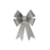 IH Casa Decor Silver Shiny Christmas Bow - Set Of 6