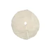 IH Casa Decor 48-in White Fleece Sequined Tree Christmas Tree Skirt