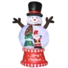 Outsunny 8-ft Christmas Inflatable Snowman With LED