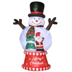 Outsunny 8-ft Christmas Inflatable Snowman With LED