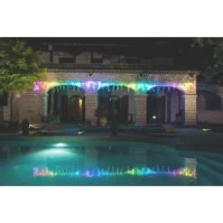 Twinkly Multi-function Multicolour Mini LED Electrical Outlet Christmas Icicle Lights Timer -Cheap Northlight Store 331062509 AlternateImage3