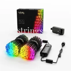 Twinkly 600-count 157.5-ft Multi-function Colour Changing LED Indoor/outdoor Christmas String Lights
