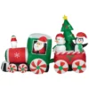 Northlight 8-ft Train With Santa And Friends Christmas Inflatable Decor