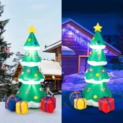 Costway 6-ft H Ligthed Inflatable Christmas Tree With Gift Boxes 9 Costway 6-ft H Ligthed Inflatable Christmas Tree With Gift Boxes -Cheap Northlight Store 332017599 AlternateImage4