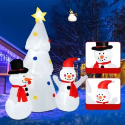 Costway 6-ft H Ligthed Inflatable Christmas Tree With 2 Snowmen -Cheap Northlight Store 332017608 AlternateImage5