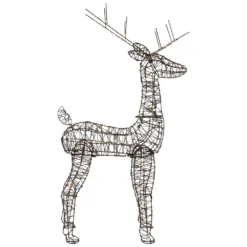 Northlight 45.5-in Rattan Deer Outdoor Christmas Decoration With LED Lights -Cheap Northlight Store 332017731 AlternateImage3