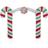 Northlight 7-ft Double Candy Cane Archway Outdoor Christmas Decoration With Lights
