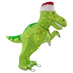 Northlight 30-in Santa T-Rex Dinosaur Outdoor Christmas Decoration With LED Lights 6 Northlight 30-in Santa T-Rex Dinosaur Outdoor Christmas Decoration With LED Lights -Cheap Northlight Store 332017740 AlternateImage2