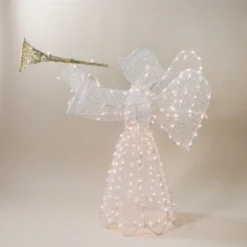 Northlight 44-in Trumpeting Angel Christmas Decoration With Lights