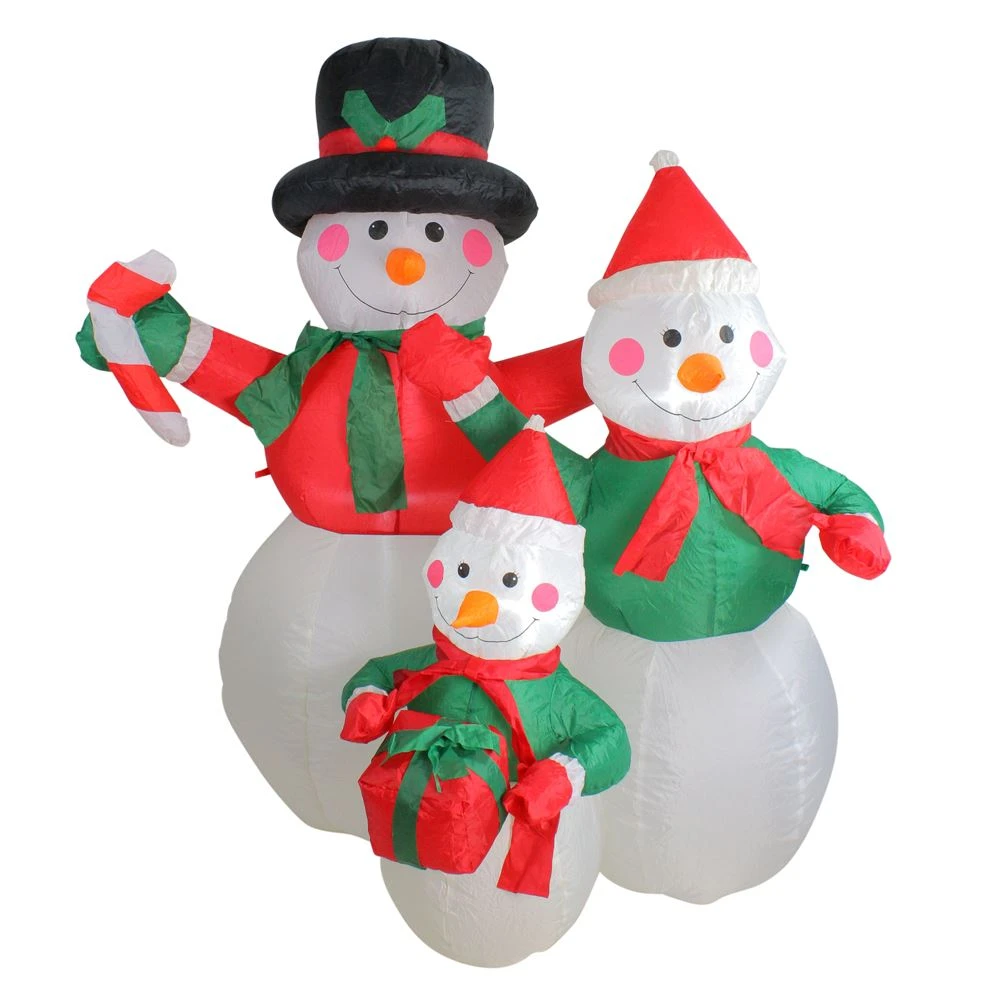 Northlight 4-ft Lighted Snowman Christmas Inflatable 1 Northlight 4-ft Lighted Snowman Christmas Inflatable