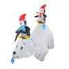 Northlight 6-ft Lighted Polar Bear And Penguins Christmas Inflatable