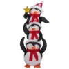 Northlight 41-in Stacked Penguin Family Christmas Decoration With Lights
