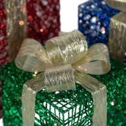 Northlight Set Of 3 9.75-in Gift Boxes Christmas Decoration With Lights -Cheap Northlight Store 332017774 AlternateImage3