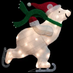 Northlight 36.25-in Skating Polar Bear Christmas Decoration With Lights -Cheap Northlight Store 332017776 AlternateImage4
