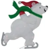 Northlight 36.25-in Skating Polar Bear Christmas Decoration With Lights