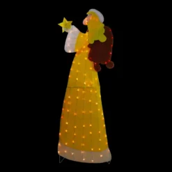 Northlight 72-in Yellow Chenille Angel Outdoor Christmas Decoration With Lights -Cheap Northlight Store 332017779 AlternateImage2