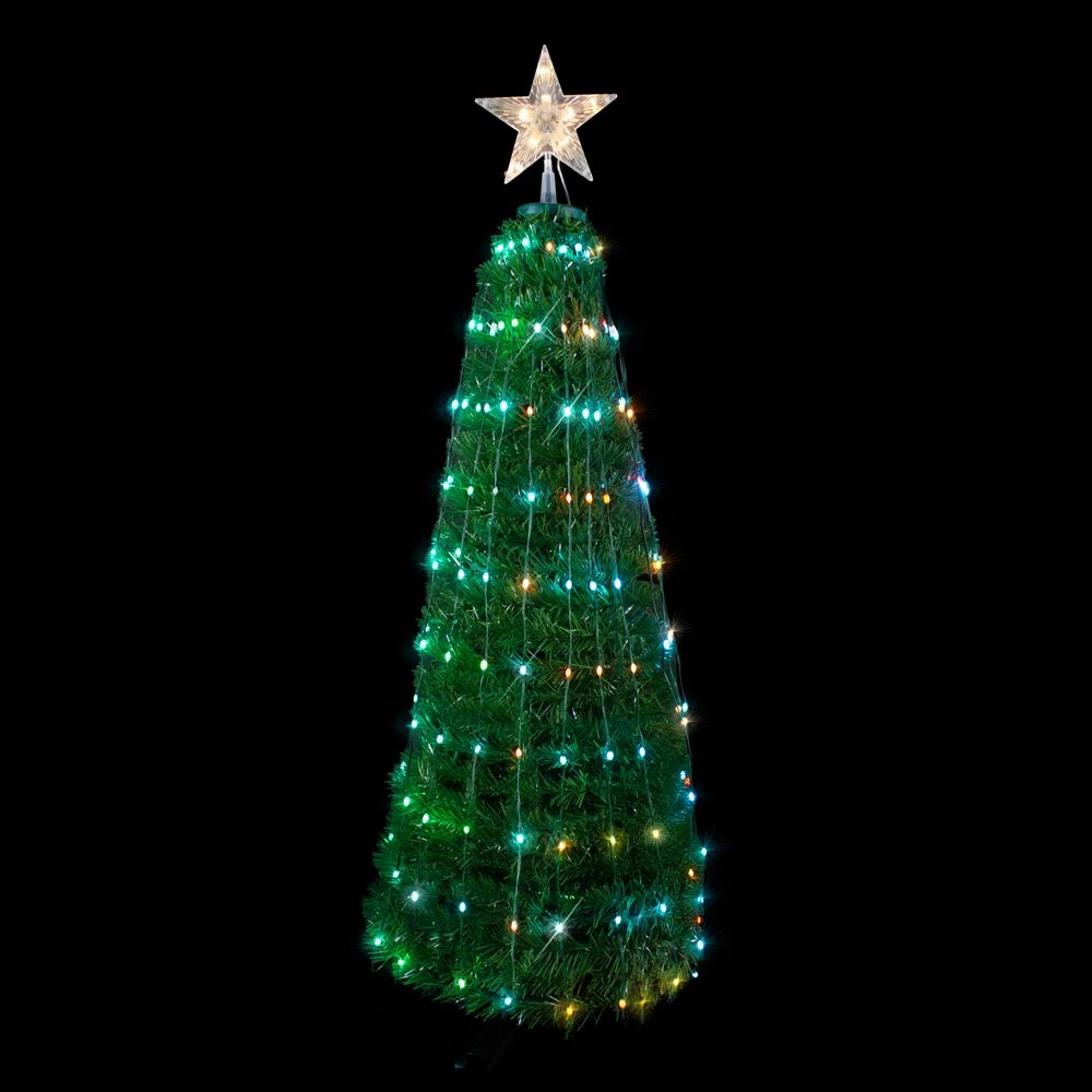 Northlight 4-ft Green Artificial Outdoor Christmas Tree With Colour Changing LED 1 Northlight 4-ft Green Artificial Outdoor Christmas Tree With Colour Changing LED