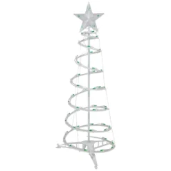 Northlight Set Of 3 Outdoor Spiral Christmas Trees With Green LED Lights- 3-ft - 4-ft - 6-ft 8 Northlight Set Of 3 Outdoor Spiral Christmas Trees With Green LED Lights- 3-ft - 4-ft - 6-ft -Cheap Northlight Store 332018084 AlternateImage3