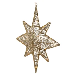 Northlight 22-in Gold Hanging Christmas Star With Warm White LED Lights -Cheap Northlight Store 332018096 AlternateImage2