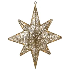 Northlight 22-in Gold Hanging Christmas Star With Warm White LED Lights -Cheap Northlight Store 332018096 AlternateImage3