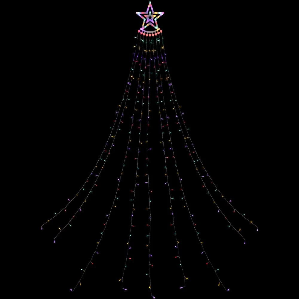Northlight 12.5-ft Waterfall Christmas Tree With Multicoloured LED Lights 5 Northlight 12.5-ft Waterfall Christmas Tree With Multicoloured LED Lights - Image 5