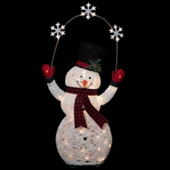 Northlight 57-in LED Lighted Christmas Snowman Holding Snowflakes -Cheap Northlight Store 332018098 AlternateImage2