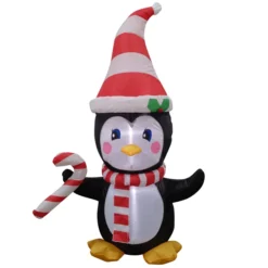 Holiday Living Inflatable Christmas Penguin 47.25-in
