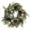 Holiday Living Christmas Artificial Wreath Copper And Gold 24-in