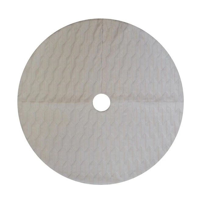 Holiday Living Christmas Tree Skirt Cream 48-in 1 Holiday Living Christmas Tree Skirt Cream 48-in