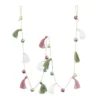 Holiday Living Green And Red Christmas Garland With Bells 72-in