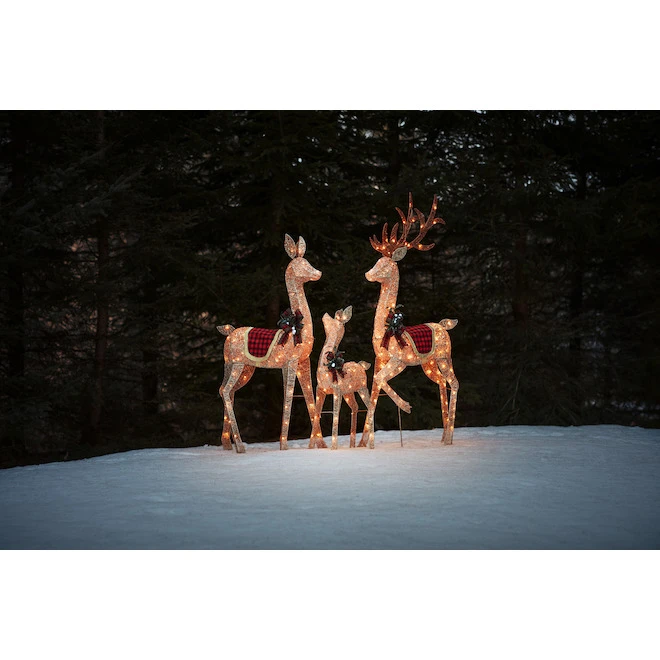 Holiday Living Christmas Deer Family 34-in, 52-in And 64-in 2 Holiday Living Christmas Deer Family 34-in, 52-in And 64-in - Image 2