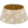 Holiday Living 26-in Christmas Tree Festive Tree Collar With White Snowflakes