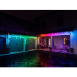 Twinkly 190-Light Multicolour Icicle Smart LED Christmas Lights 7 Twinkly 190-Light Multicolour Icicle Smart LED Christmas Lights -Cheap Northlight Store 66475003c